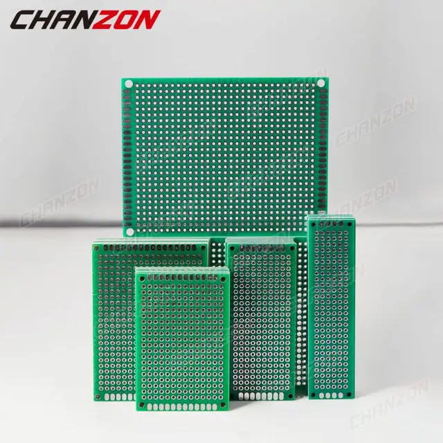 20 Pcs Double Sided PCB Board ( 2X8 3X7 4X6 5X7 ) Tinned FR4 Prototype Kit Printed Universal Circuit Perfboard for DIY Soldering