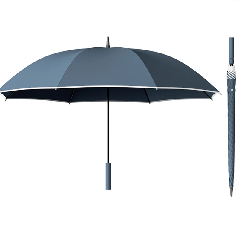 

Strong Long Handle Umbrella Windproof Gentlemen Elegant Business Automatic Umbrella Car Uv Big Mechanism Paraguas Sunny Angel