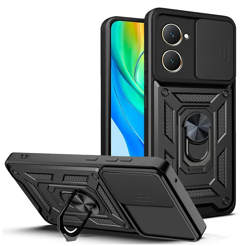 Carcasă Armor pentru VIVO Y28S Y18 Y18e Y28 Y03 Y02 Y17S Y27 Y16 Y36 5G, protecție pentru lentile cu inel magnetic, suport Coque Fundas_voghion.com