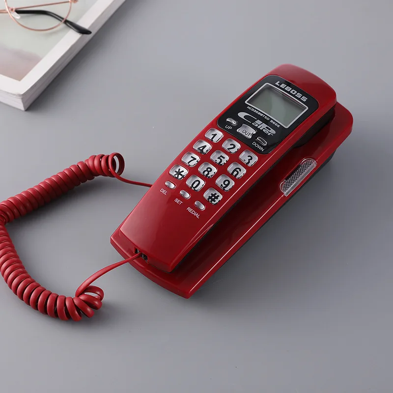 Wall Mounted Phone Corded Wall Telephone with LCD Caller ID Display