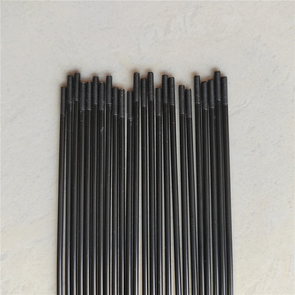 40PCS 201mm-260mm Bicycle Spoke 14G Stainless Steel Black Road Bike Folding Copper Nipple MTB Mountain
