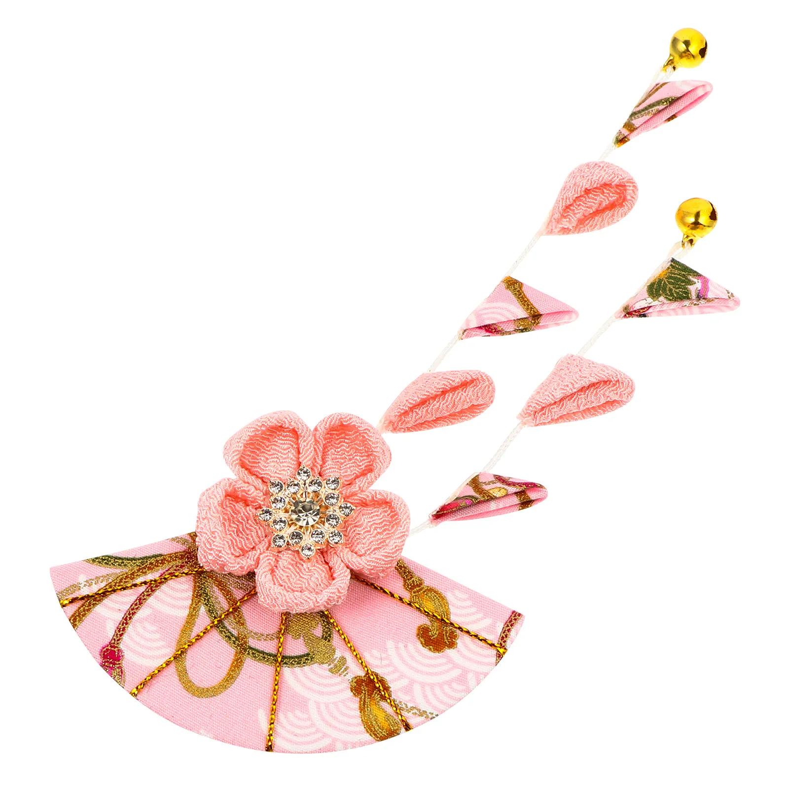 1Pcs Tassel 일본식 헤어 클립 장식 머리 장식 기모노 헤어 액세서리 여성 꽃 장식품