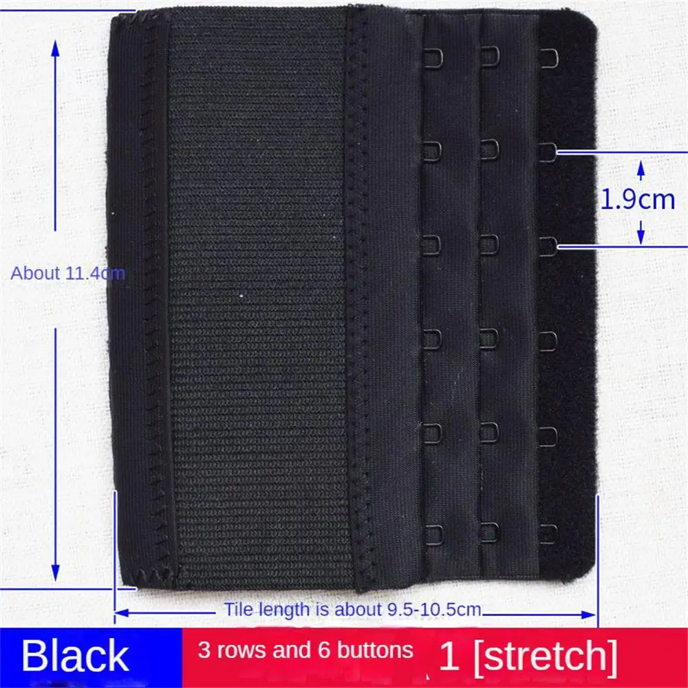 Bra Extension Buckle Fits Different Bra Sizes Durable Bra Back Extension Hook Three Rows Of 6 Buckles With Extended Buckle Trend