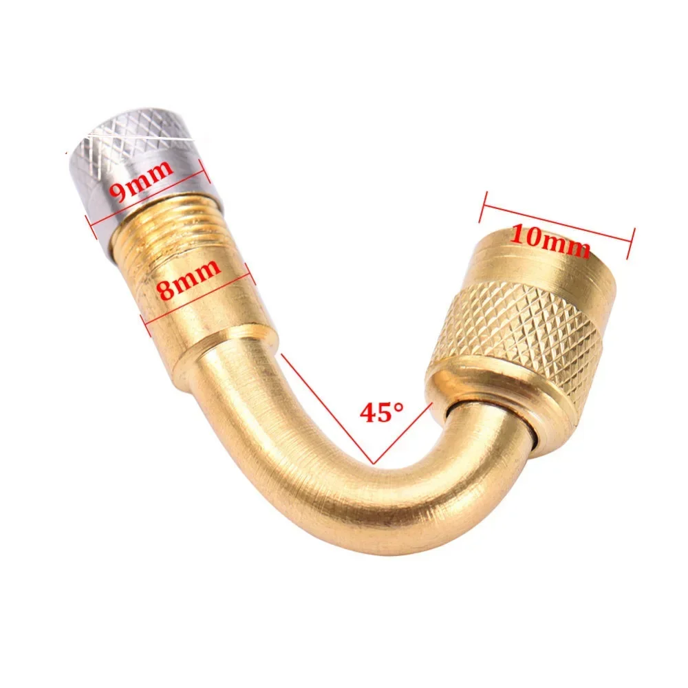 Motorcycle 45 90 135 Degree Angle Bent Valve Adaptor Tyre Tube Valve Extension Adapter 2Pcs for Truck Car Moto Bike valve adapter