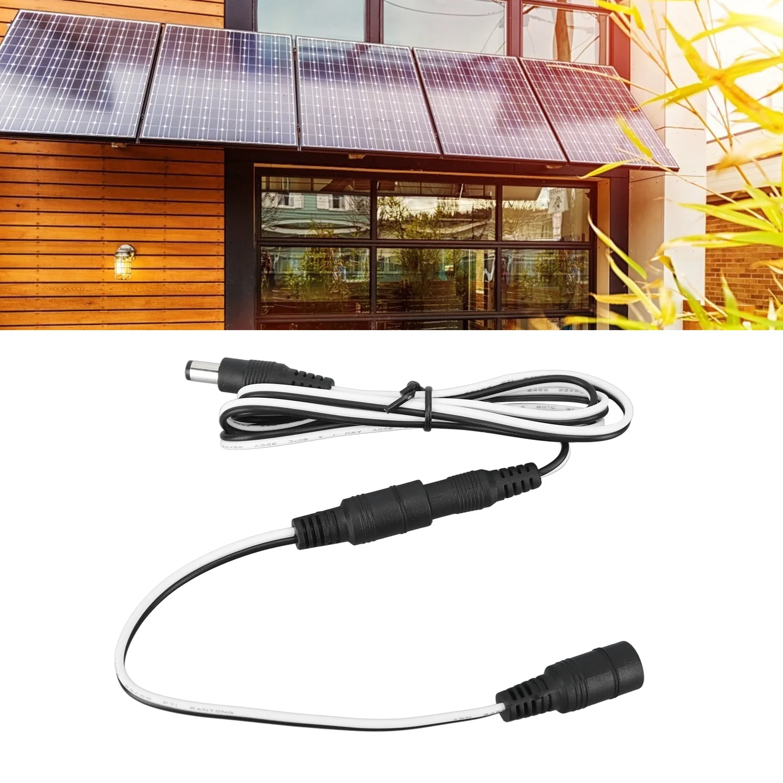 Solar Panel Power Extension Cable DC Extension Cable for Solar Photovoltaic Panel LED Lights Cameras extension cable solar panel connector cable