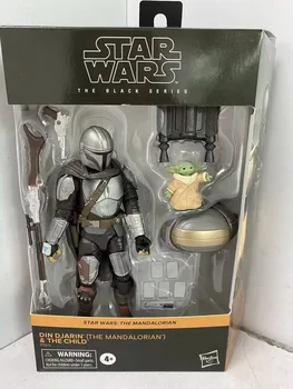 Star Wars The Black Series – Din Djarin The Mandalorian and The Child Baby Yoda Joints Moveable Action Figure Model Toys