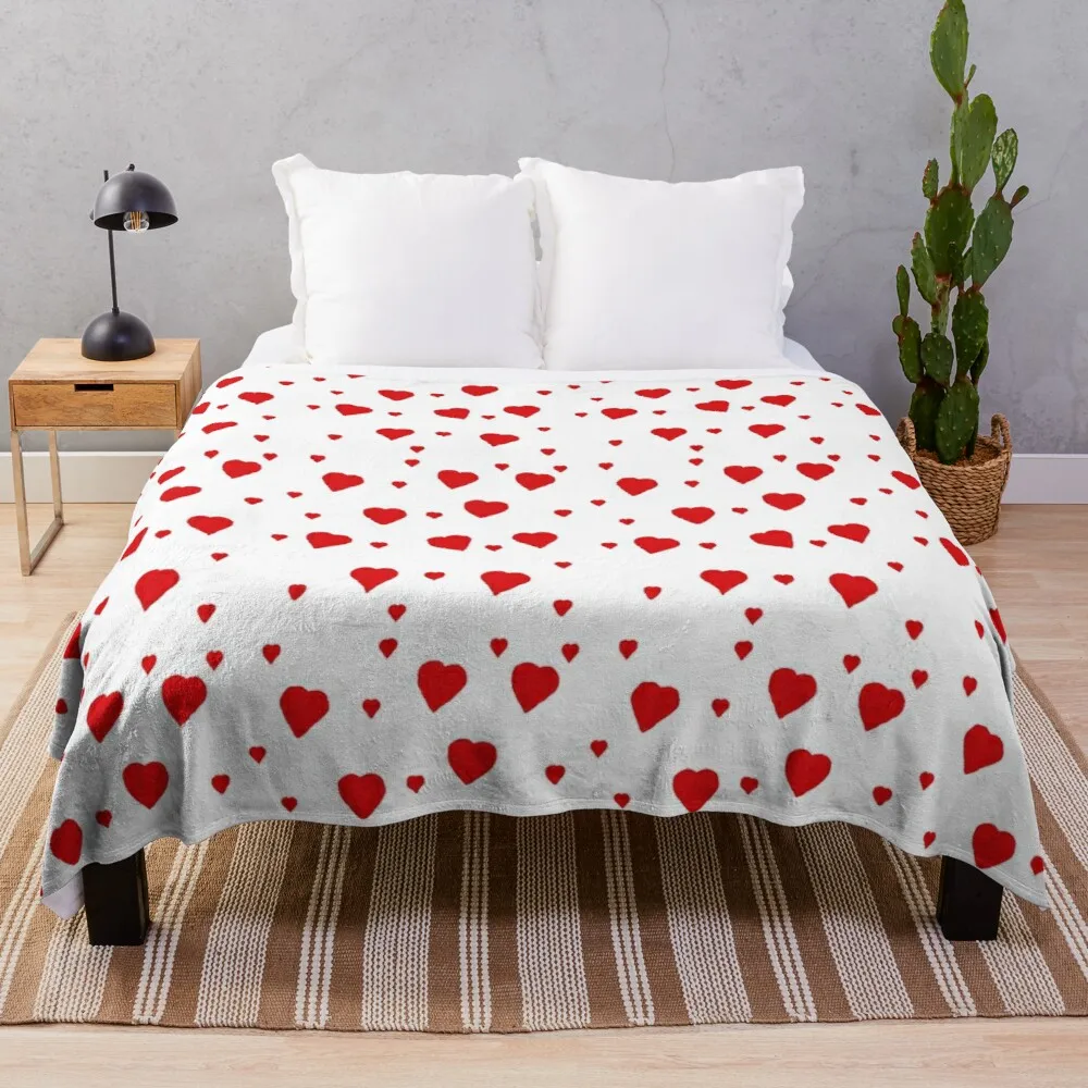 

Imperfect red heartsThrow Blanket Luxury Designer Blanket