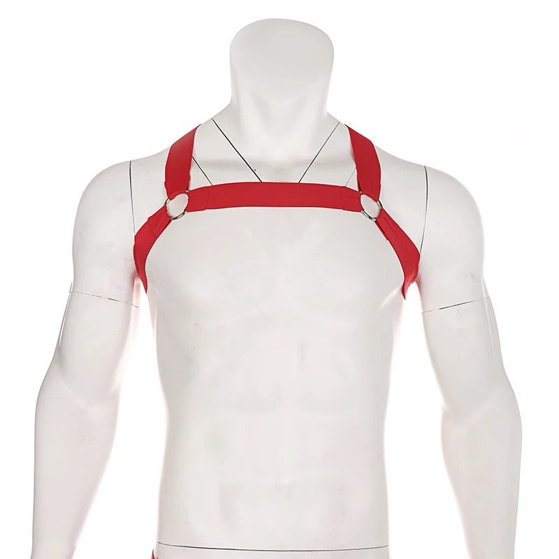 Harness Men Strap Erotic Body Chest Mucle Belt Lingerie Mens Sexy Elastic Shoulder Chest Straps Bondage Costume Hombre Hollow