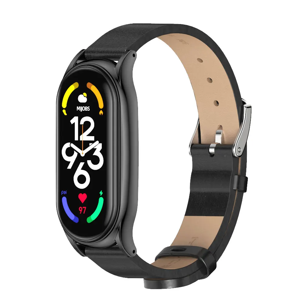 Elegant PU Leather Strap for Smart Bracelet Watchband Accessories