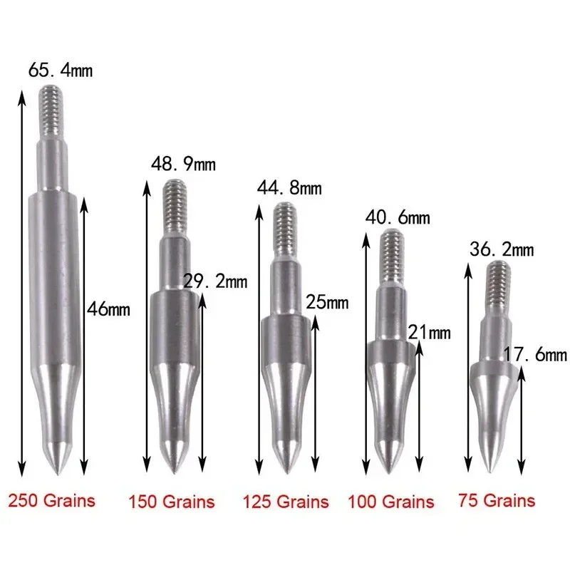 Premium Stainless Steel Archery Target Arrowheads - 12pcs with O-Ring