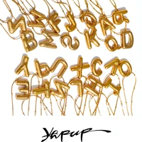 Yhpup Waterproof 26 English Letter Initial Name Pendant Necklace Stainless Steel 18K PVD Plated A to Z Charm Jewelry Wholesale 3