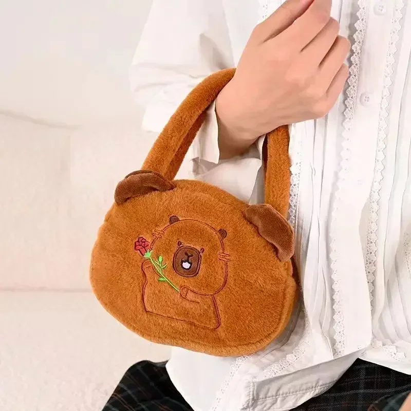 Cute Plush Tote Bag Water Guinea Pig Handbag