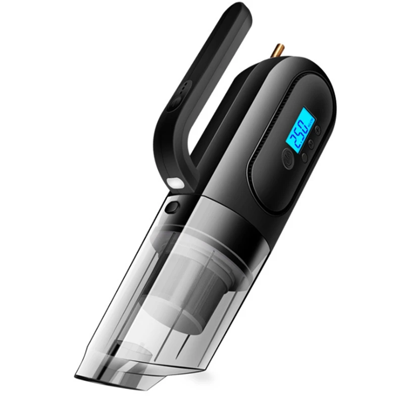 LED 조명이 있는 휴대용 진공 청소기, 타이어 압력 모니터링, 팽창이 쉬운 다기능 청소기