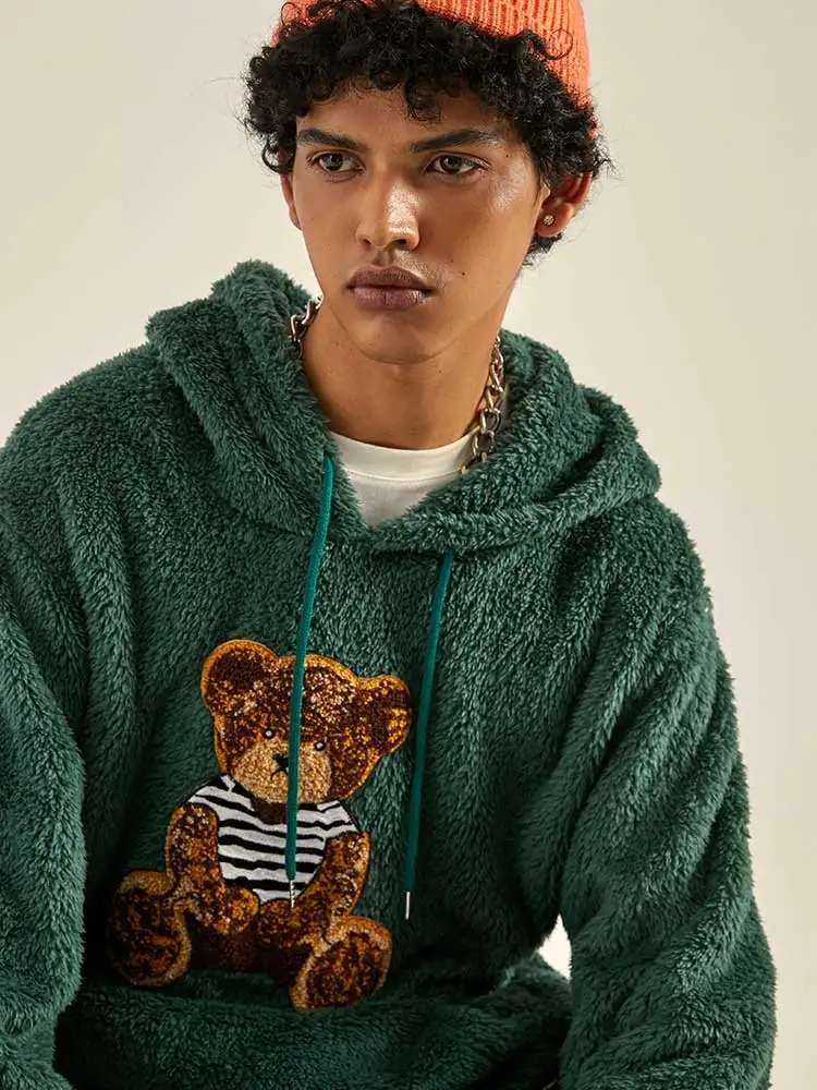 Men's Teddy Bear Pattern Sweatshirt - true deals club