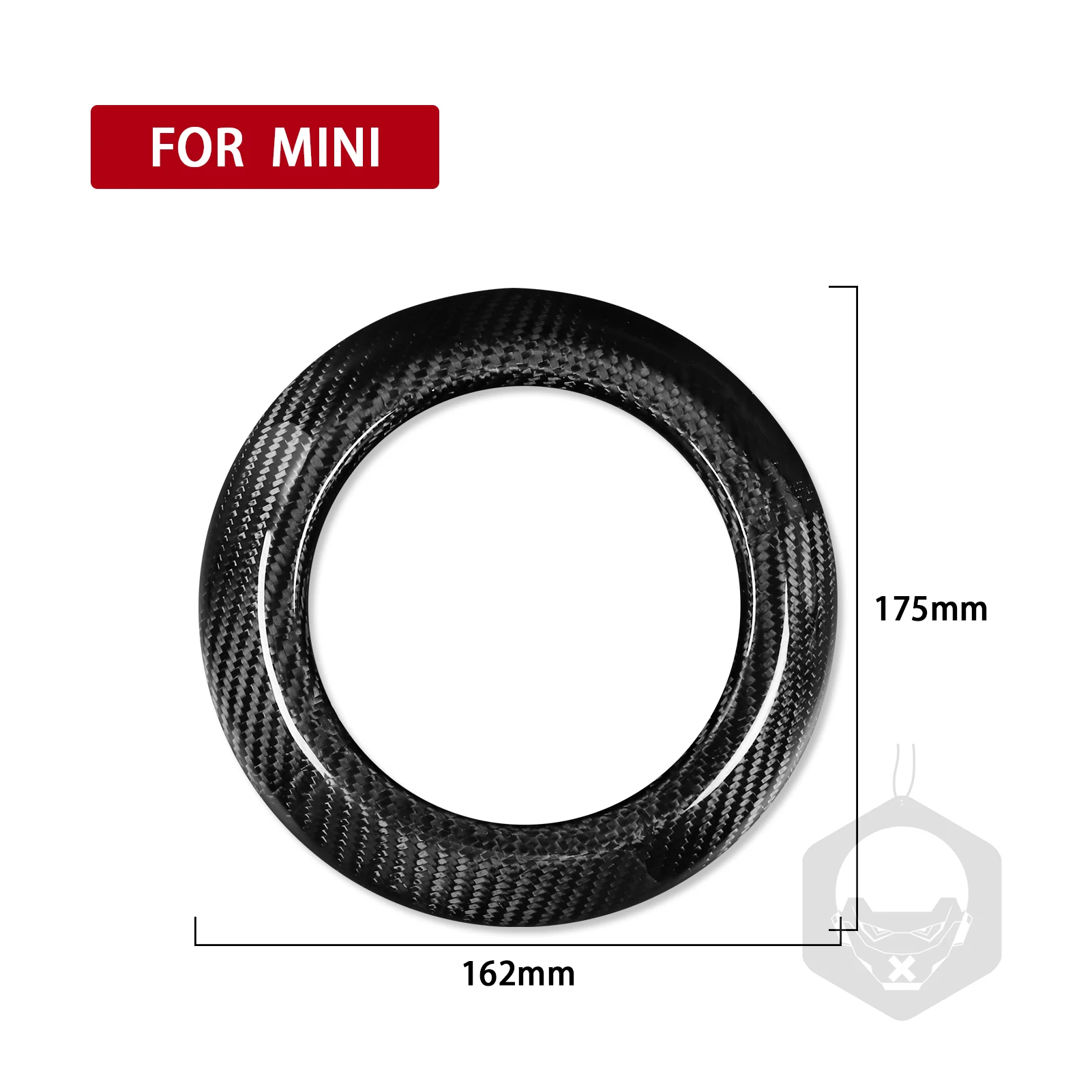 For BMW MINI F Chassis F54 2015+ F55 2015+ F56 2014+ F57 2016+ F60 2017+ Steering Wheel Airbag Housing Dry Carbon Fiber Refit