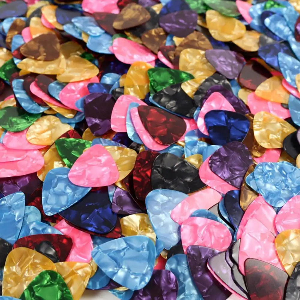 20 Pcs 0.46mm/0.71mm 어쿠스틱 일렉트릭 기타 픽 Plectrum 2 두께 셀룰로이드 어쿠스틱 클래식 일렉트릭 기타 부품 추천