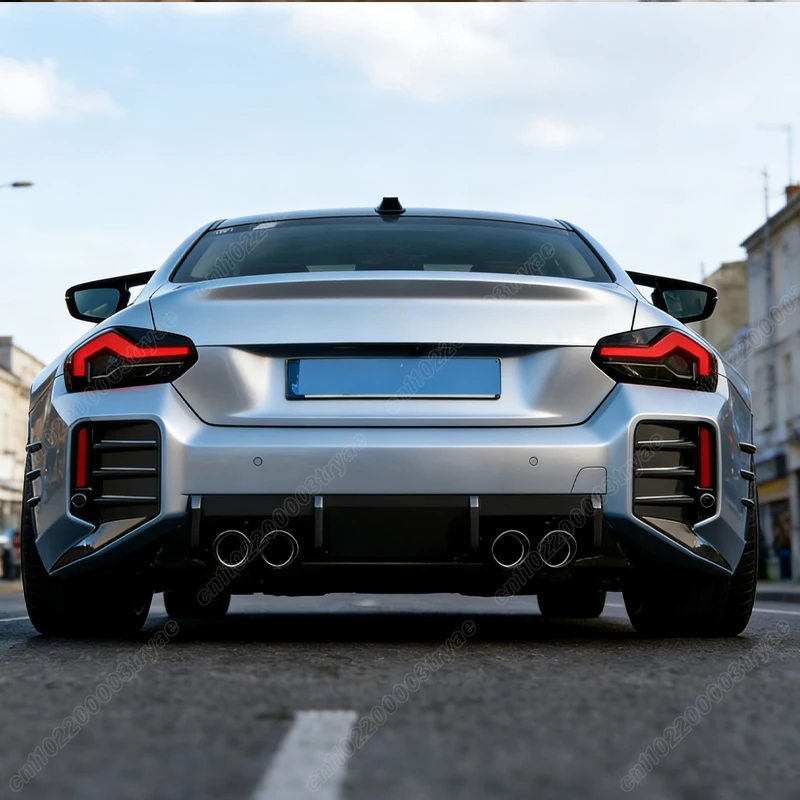 BMW 2 시리즈 M2 G87 2022 2024 차량용 리어 범퍼 MP 스타일 스플리터 사이드 스플리터 바디 보호 장식 개조 키트