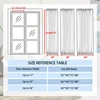 French Door Curtains Rod Pocket Blackout Curtain for Doors with Glass Window Kitchen and Patio Doors for Privacy 1 Curtain Panel 6