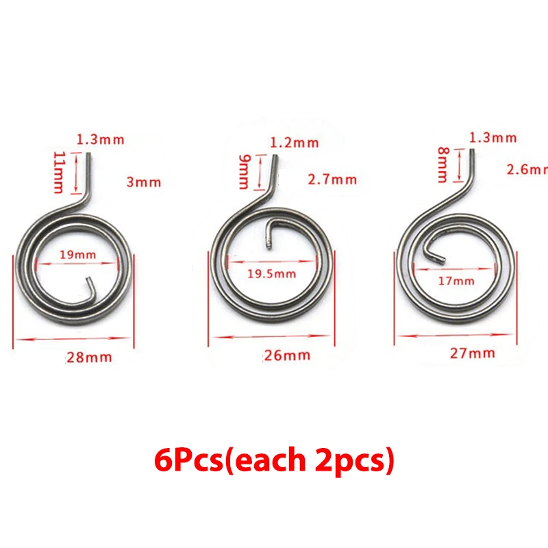3 шт., пружинная ручка для дверного замка, 26 мм, 27 мм, 28 мм
