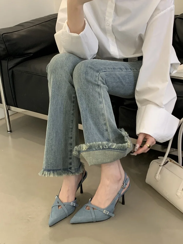 New Design Sexy Buckle Strap Women Pumps Elegant Pointed Toe Thin High Heels Banquet Party Slingback Shoes S31abe92f25a04f6dbe03f860ac9dd9932