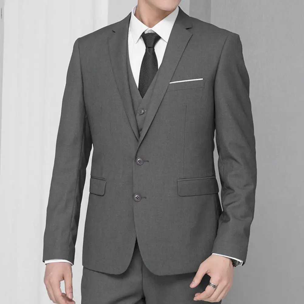 Men Suit Coat Men's Slim Fit Suit Jacket Lapel Collar Flap Pockets Classic Business Outwear for Men mens blazer