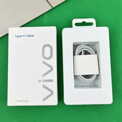 High - Speed 44W FlashCharge USB A to Type C Cable with Box - 100CM, 4A - 1m (White)