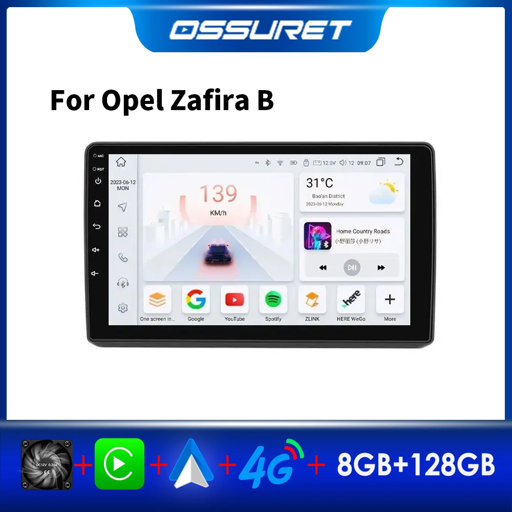 

Автомобильный радиоприемник на Android для Opel Zafira B Astra H 2005-2014, автомобильная стереосистема, мультимедиа, GPS, Авторадио для Carplay, Автомобильное видео 7862