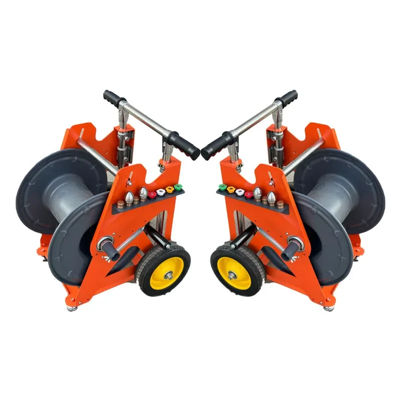 

AMJET Discounts Portable high pressure hose for drain cleaners Commercial Pressure Washer Unclogging Pipe Hand Reel