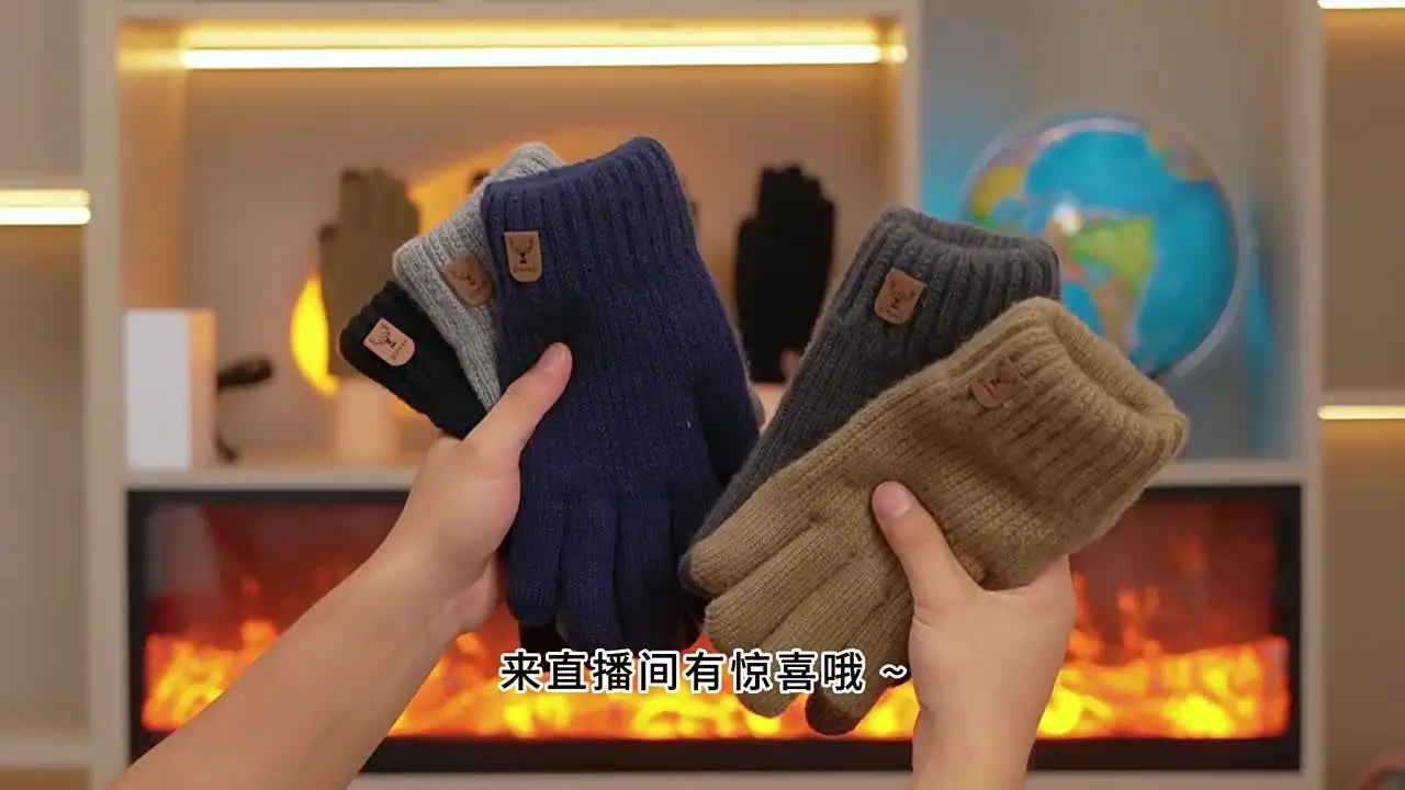 Guantes De Piel Para Mujer 4UMOR Guant Invierno Pantalla Táctil De Punto Calient Para Guantes Para El Frío Mujer