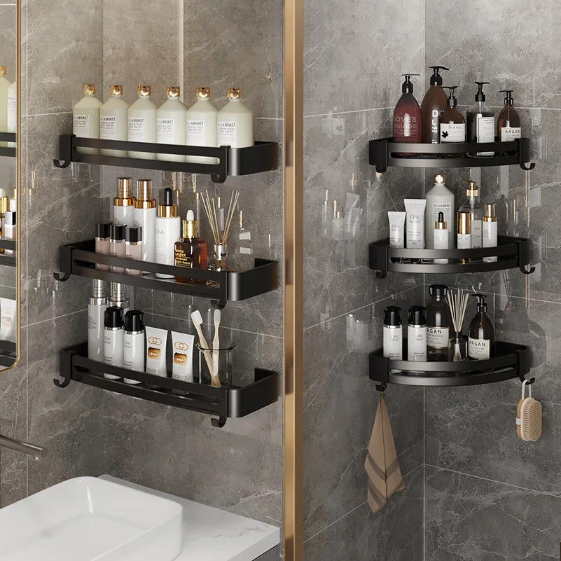 

WHYY Bathroom Corner Shelves Shower Caddy Wall Mounted Shower Shampoo Organizer Storage Rack Holder for Toilet Accessories Sets