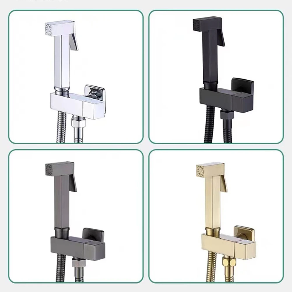 

Handheld Bidet Faucet Boosted Spray Toilet Angle Valve Nozzle Cleaning Sprayer Hygienic Shower Bathroom Fixture Accessories