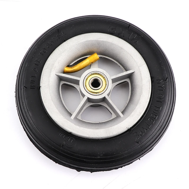 6X1 1/4 Wheels 150mm 6 inch Pneumatic Tire Inner Tube with 4 inch aluminum rims for gas electric scooters e-Bike A-Folding Bike electric scooter tire