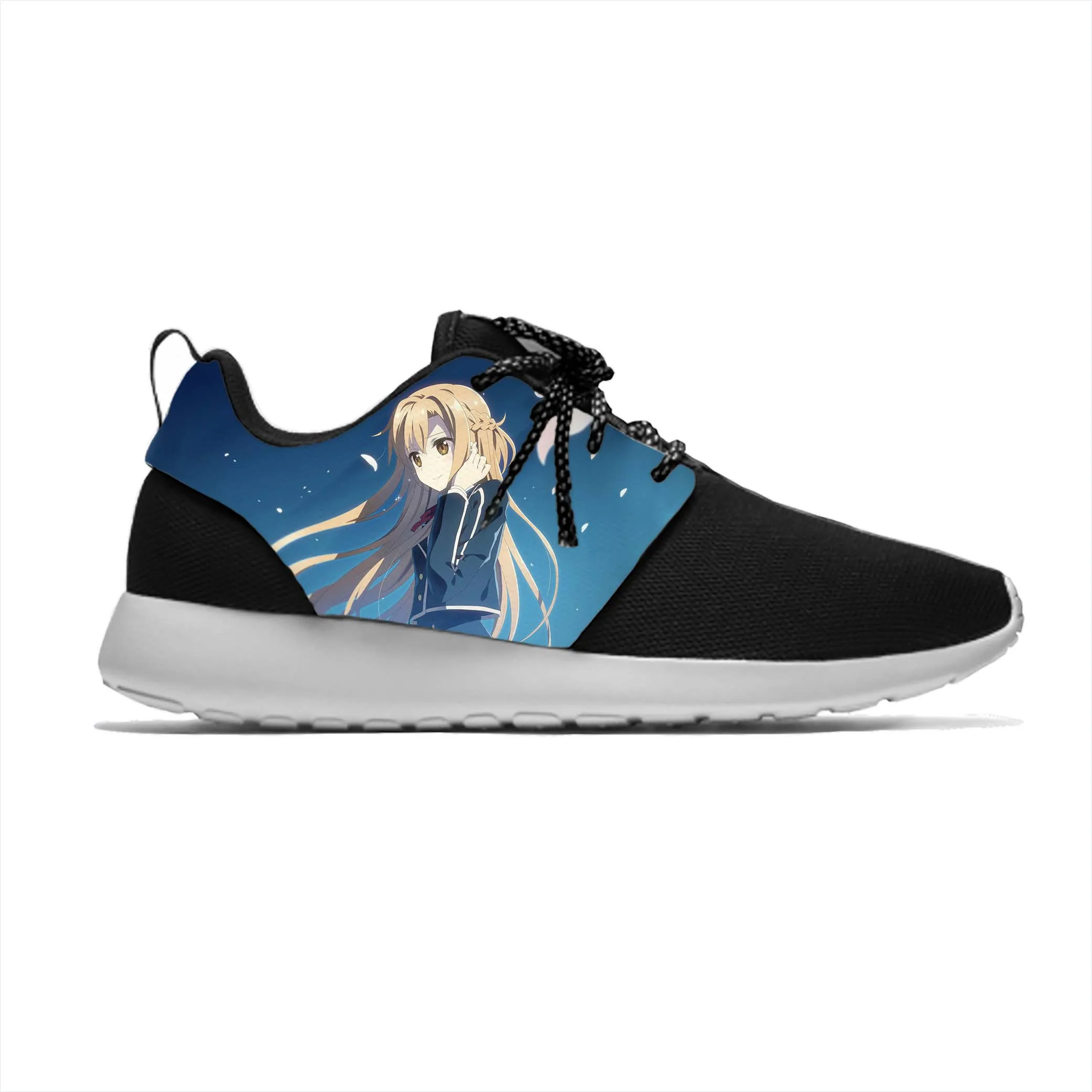 Anime Manga Cartoon Sword Art Online Yuuki Asuna Sport Running Shoes Casual  Breathable Lightweight 3D Print Men Women Sneakers - AliExpress