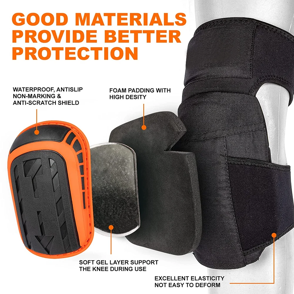 1Pair Knee Pads for Floor Work,Construction Knee Pads,Heavy-Duty Knee Pads Work for Men/Women, Comfortable Knee Pad for Flooring