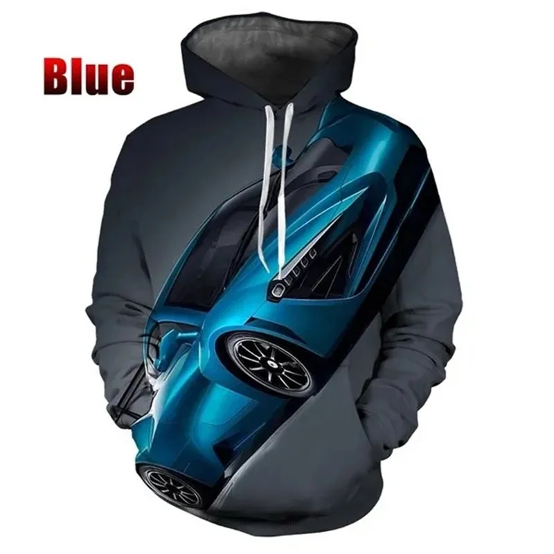 thumbnail image 1 of Sudadera con capucha con estampado 3D de la serie Super Car para hombre, sudadera holgada de gran tamaño a la moda, sudaderas para hombres, 1 of 5