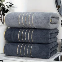 Ensemble de 3 serviettes de bain en corail ultra-douces, séchage rapide, serviettes de spa de luxe, grandes serviettes de bain, légères, très absorbantes 1