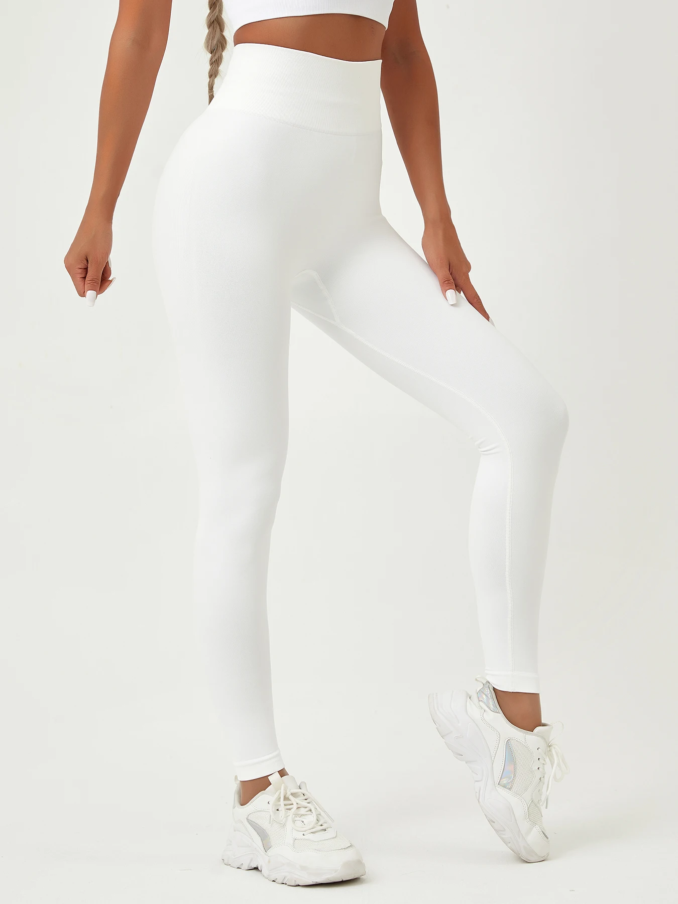 طماق اليوغا مع ارتفاع الخصر والبطن ضيق للنساء ، ال...