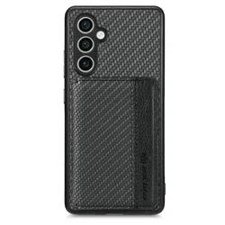 Elegant Leather RFID Blocking Card Holder Flip Case for A51 (5G) (Black)