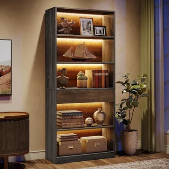 5-Tier LED Bookcase 1