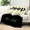 Fashion Logo Racing Cras J-Jeep Cool Blanket Plush Nap Sofa rug for Living Room Office Bedroom Birthday Home Travel Kid Gifts 3