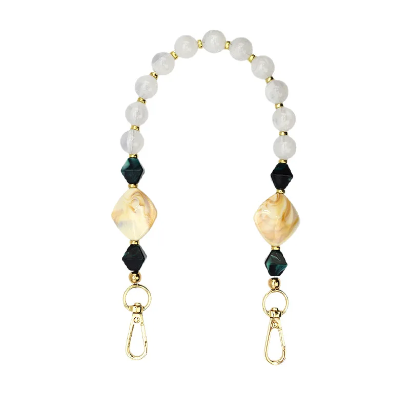 New Acrylic Resin Luggage Strap - Shoulder Bag Chain Accessory, Durable Handbag Replacement Strap