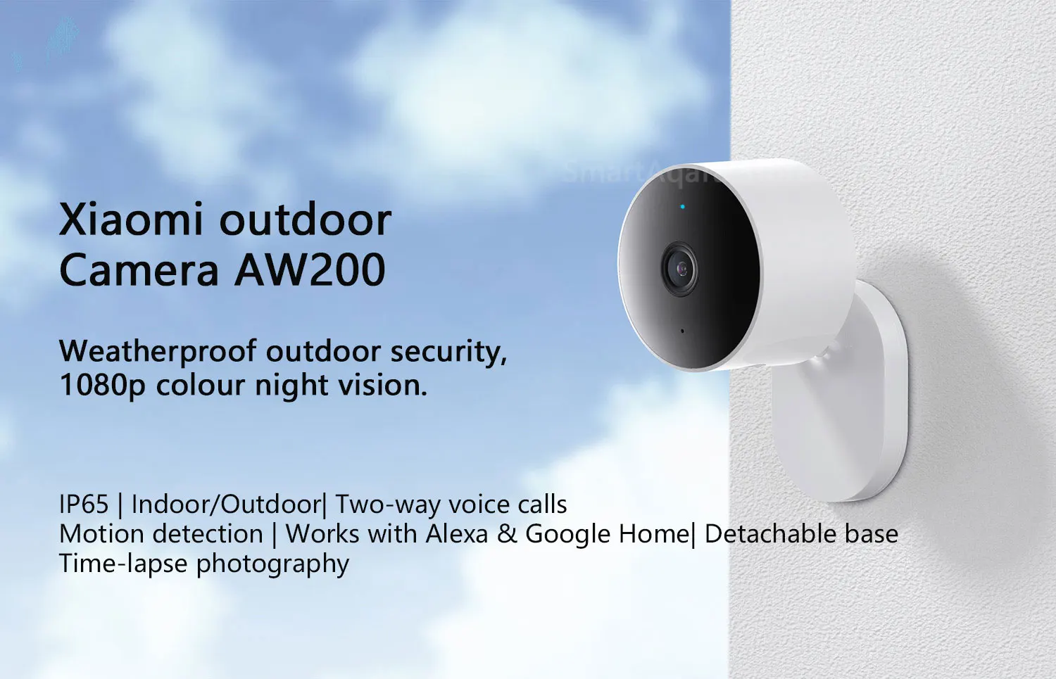 Caméra de surveillance extérieure - Sécurité extérieure résistante aux  intempéries, Vision nocturne en couleur - Xiaomi Outdoor Camera AW300