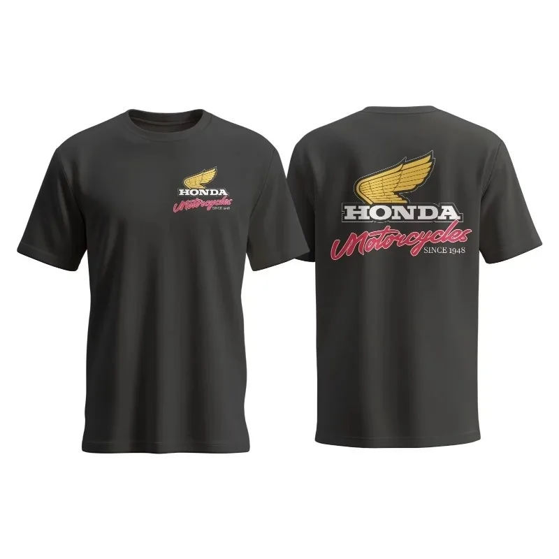 2026 혼다 클래식 공식 의류 여름 반팔 티셔츠 오토바이 의류 편안한 100% 면 탑