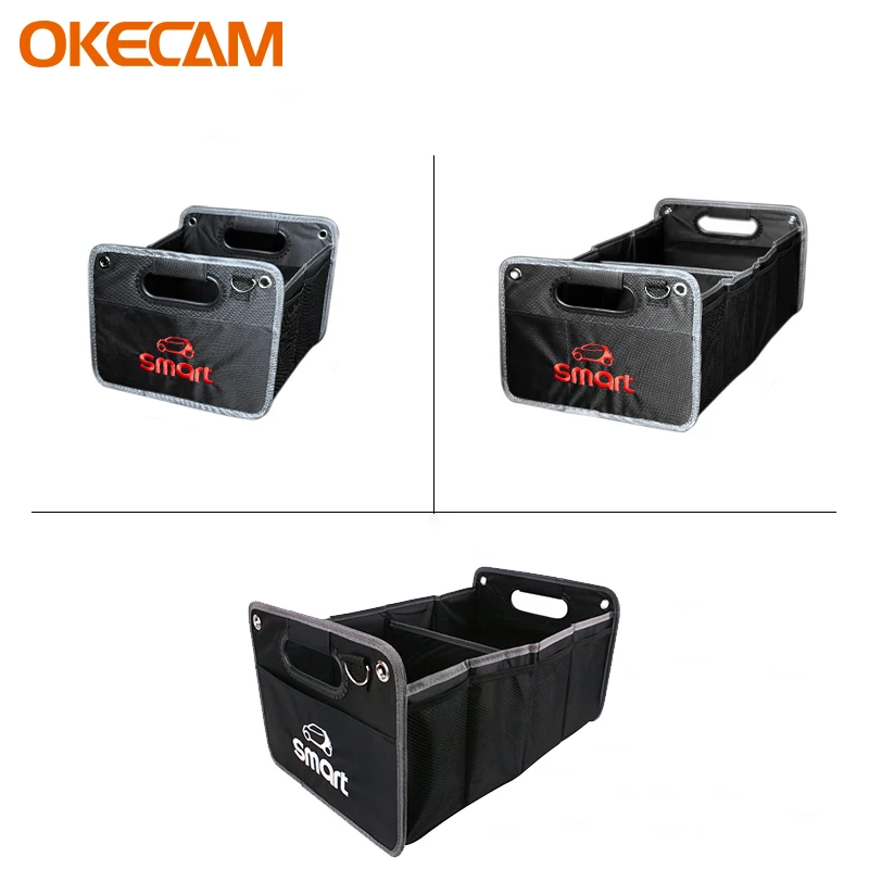 SAMMART Collapsible Plastic Storage Basket for Trunk of Car