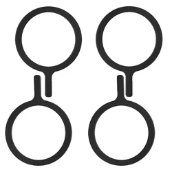 Magnetic Self - Adhesive Metal Ring for Wireless Charging Cases (4PCS Black)