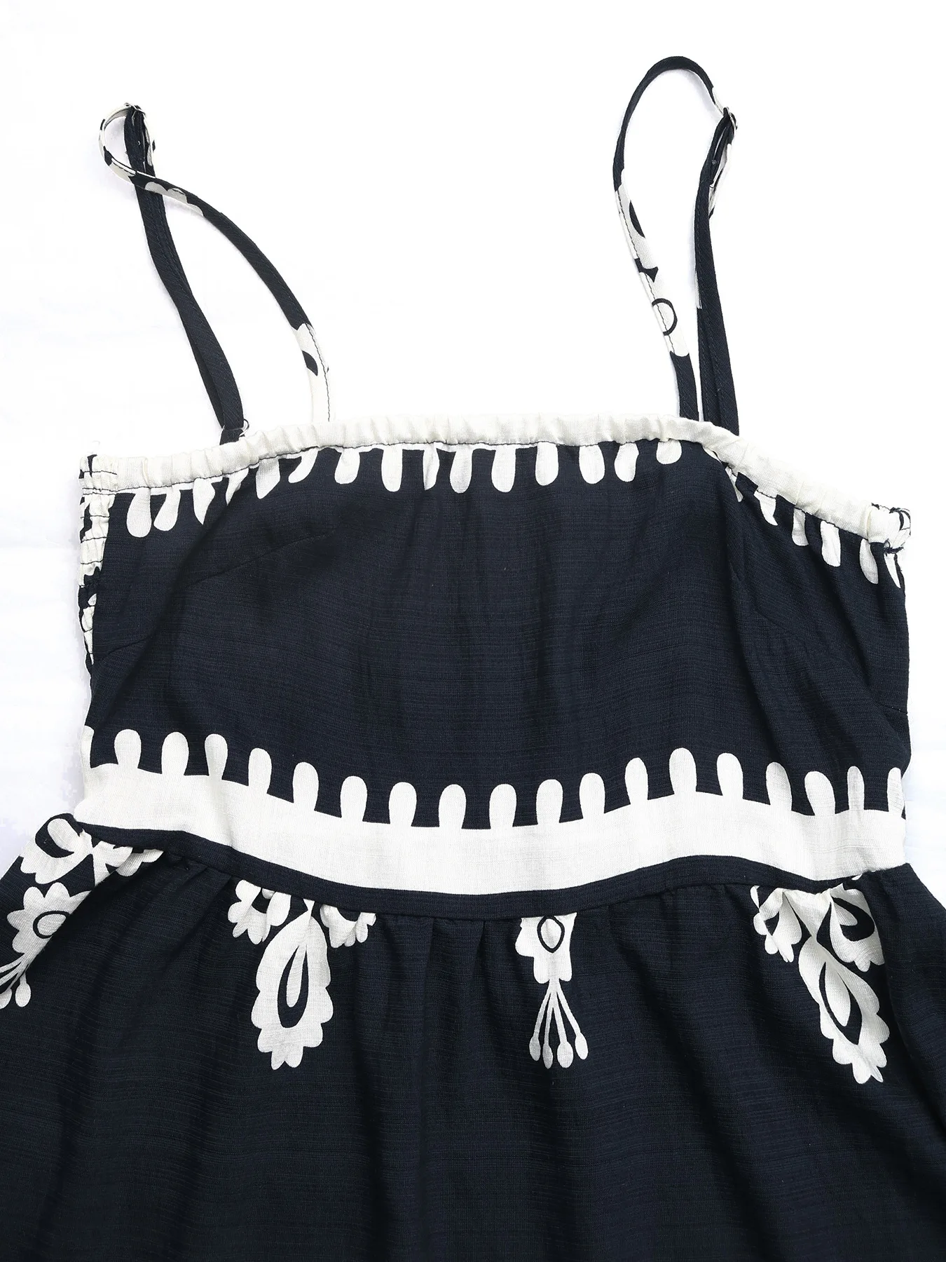 Women Dresses Print Dress A Line Camisole Square Collar Sleeveless Mini Length Empire Waist Loose Fit Casual 2026 Spring Summer