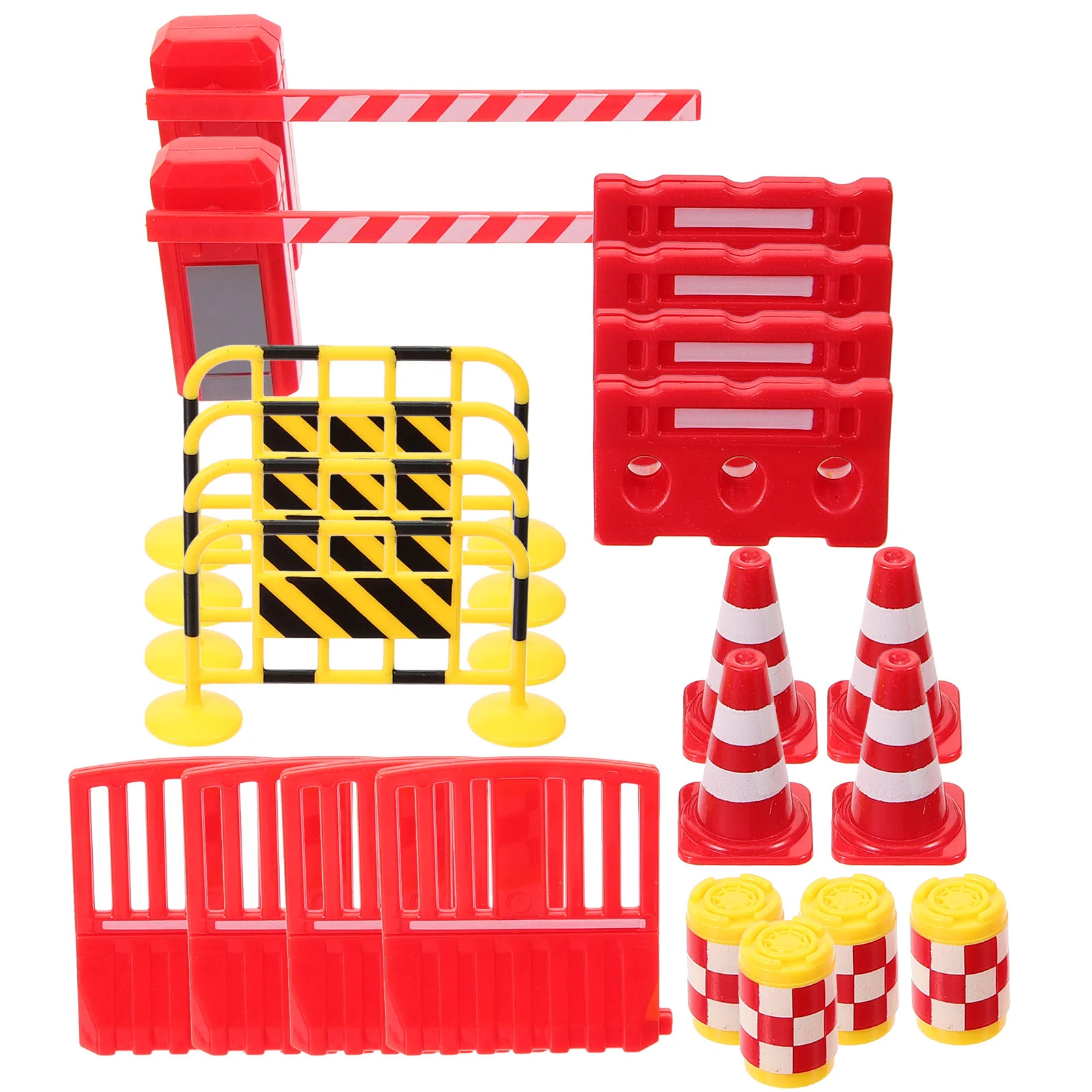 

Parking Lot Road Sign Traffic Signs Mini Cones Toy Miniature Barricade Simulation Barrier Toys Playset Model