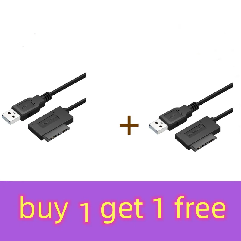

USB адаптер 35 см для ПК 6P + 7P CD DVD Rom SATA к USB 2,0 конвертер slim Sata 13 Pin кабель привода для ПК ноутбука