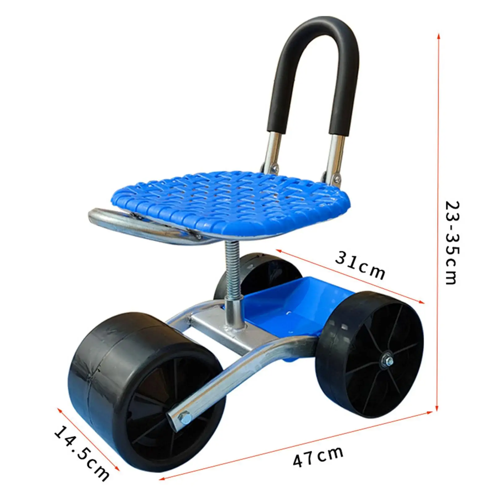 Rolling Garden Work Seat for Gardener Planting Lawn Care Car Maintenance