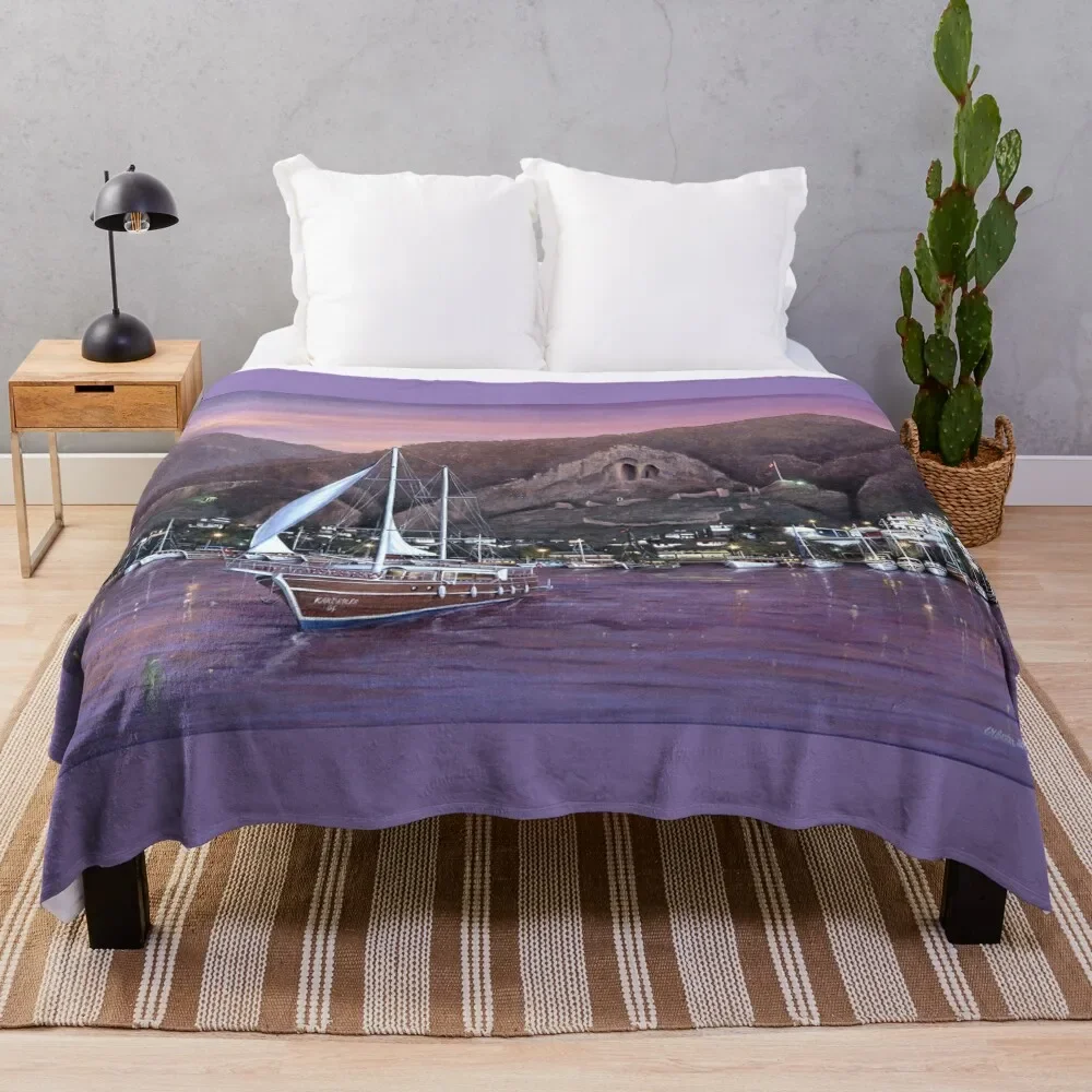 

Sails at Sundown Throw Blanket Single blankets and throws For Decorative Sofa valentine gift ideas Blankets